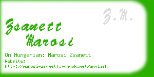 zsanett marosi business card
